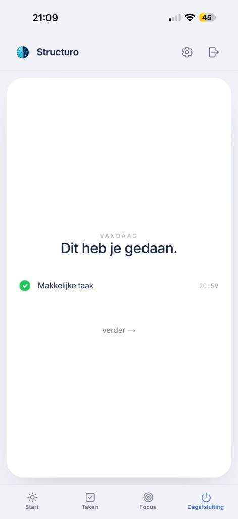 Structuro Dagafsluiting: dit heb je gedaan